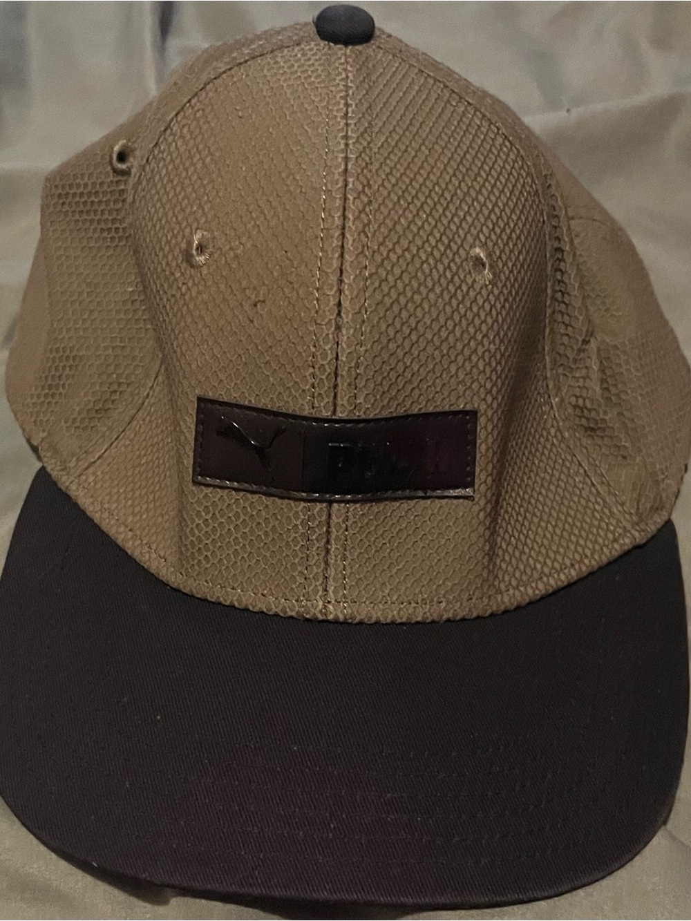 Puma Olive Green And Black Snapback Hat